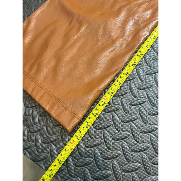 FREE PEOPLE Star Crossed Lovers Straight Pants Vegan Leather Womens Size 8 - Picture 11 of 11